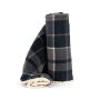 Plaid van sherpa Storm Grey / Navy checked one size