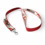 Polyester keycord met gesublimeerde satijnen overlay