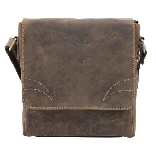 WILDERNESS - Genuine leather bag brown WILDERNESS - Genuine leather bag brown