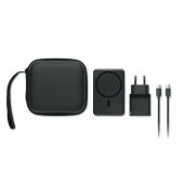 ATLAS - Powerbank reisset 5000mAh - Zwart