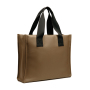 VINGA Bermond RCS recycled PU tote bag, brown