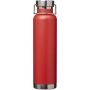 Thor 650 ml RCS gecertificeerde gerecyclede roestvrijstalen koperen vacuüm geïsoleerde waterfles - Rood