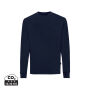 IQONIQ Zion gerecycled katoen sweater, donkerblauw (S)