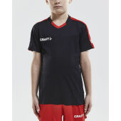 CRAFT PROGRESS JERSEY CONTRAST JR BLA/BRI RED 122 CRAFT PROGRESS JERSEY CONTRAST JR BLA/BRI RED 122
