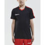 *Progress contrast jersey jr black/br.red 122/128