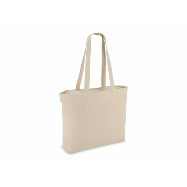Katoen Tote met rits OEKO-TEX® 47 x 11 x 35cm 320g/m²