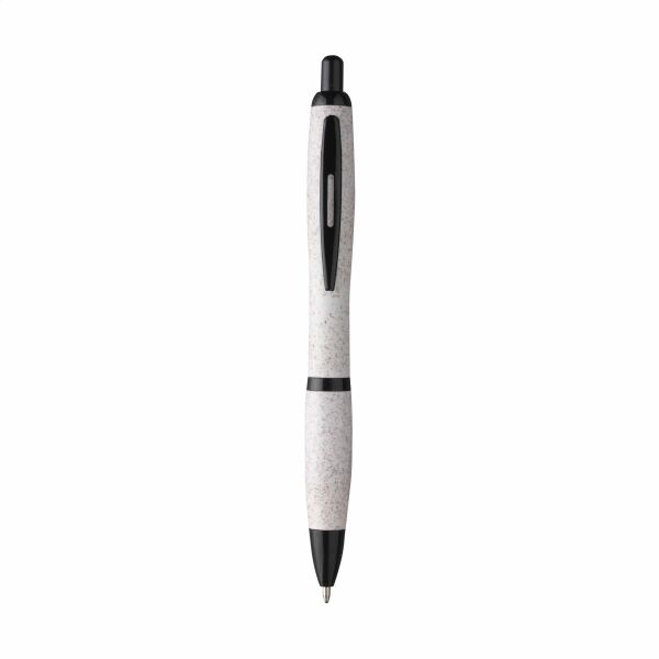 Pen van tarwestro met bedrukking
