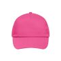 5 Panel Promo Cap Lightly Laminated pink one size