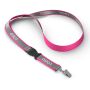 Afneembare polyester keycord met reflecterende overlay