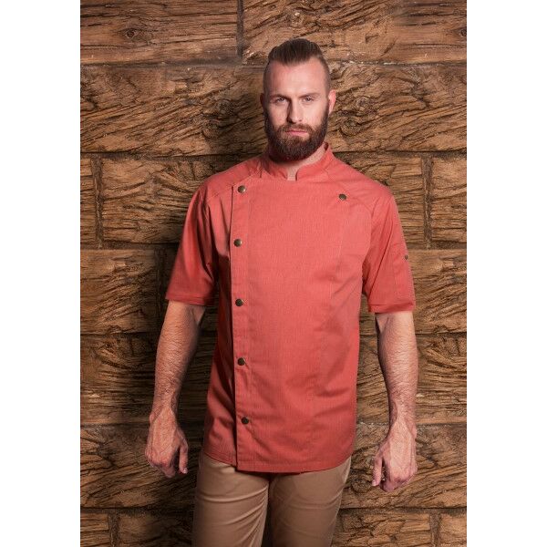 Short-Sleeve Chef Jacket Jeans-Style