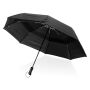 Swiss Peak Aware™ Tornado 27” pocket stormparaplu, zwart