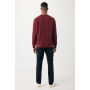 IQONIQ Etosha lichtgewicht gerecycled katoen sweater, bordeauxrood (L)