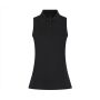 LADIES' SLEEVELESS COOLPLUS® POLO SHIRT, BLACK, XS, HENBURY LADIES' SLEEVELESS COOLPLUS® POLO SHIRT, BLACK, XS, HENBURY