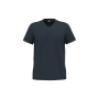 Ecologisch antibacterieel heren-T-shirt met V-hals Navy 5XL