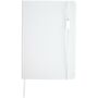 Legato Elegance A5 notitieboek met harde kaft en rollerbalpen set - Primair wit/Zwart