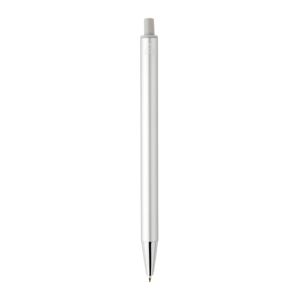 Amisk RCS-gecertificeerde pen van gerecycled aluminium, zilver