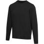 Jasper 280 g/m² unisex OCS gecertificeerde organische gerecyclede trui met ronde hals - Zwart - XS