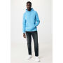 IQONIQ Jasper gerecycled katoen hoodie, tranquil blue (L)