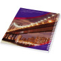 Desk-Mate® A5 spiraal notitieboek en bedrukte achterste omslag - Wit - 50 pages