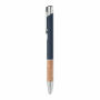 VERIA - Pen van aluminium en kurk - Blauw