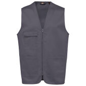 Bodywarmer polykatoen multizakken Convoy Grey XS