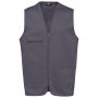 Bodywarmer polykatoen multizakken Convoy Grey XS