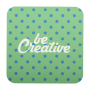 CreaPint - custom made papieren onderzetter, vierkant