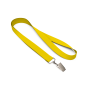 Gerecycled polyester (rPET) zeefdruk-keycord met bulldogclip