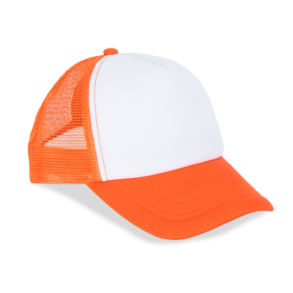 Kindertruckerpet - 5 Panelen White / Vermillon Orange One Size Kindertruckerpet - 5 Panelen White / Vermillon Orange One Size