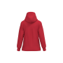 Eco damessweater met capuchon Red M
