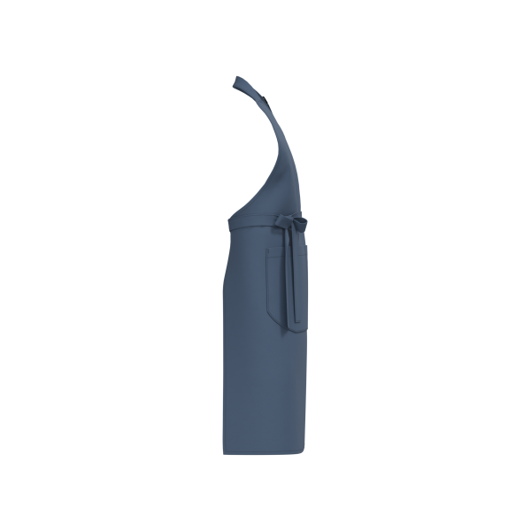 Schort met zak van biologisch katoen Deep Blue One Size Schort met zak van biologisch katoen Deep Blue One Size
