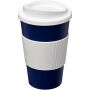 Americano® 350 ml geïsoleerde beker met grip - Blauw/Wit Americano® 350 ml geïsoleerde beker met grip - Blauw/Wit