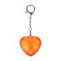 Sleutelhanger met lampje Gleamo | Hartvorm - rood Sleutelhanger met lampje Gleamo | Hartvorm - rood