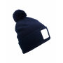 Appliqué Patch Pom Beanie oxford navy/white one size