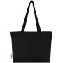 Ningbo 320 g/m² katoenen tas met rits 15L - Zwart