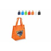 R-PET koeltas, non-woven, 23 x 15 x 27,5 cm, 75 g/m² - Wit