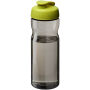 H2O Active® Eco Base 650 ml sportfles met kanteldeksel - Charcoal/Limegroen