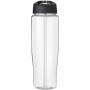 H2O Active® Tempo 700 ml sportfles met fliptuitdeksel - Transparant/Zwart
