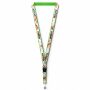 Afneembare polyester keycord met gesublimeerde satijnen overlay