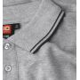 Contrast poloshirt | stretch - Grijs gemêleerd, M Contrast poloshirt | stretch - Grijs gemêleerd, M