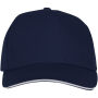 Ceto 5 panel sandwich cap - Marineblauw