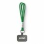 Sleutelhanger & telefoonhouder met koord met leren uiteinde.