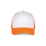 Trucker - Pet 5 panelen White / Fluorescent Orange One Size