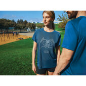 IQONIQ Tikal gerecycled polyester sneldrogend sport t-shirt, royal blue (XXS)