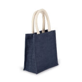 Shopper van jutecanvas - klein model Midnight Blue One Size