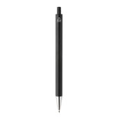 Amisk RCS-gecertificeerde pen van gerecycled aluminium, zwart