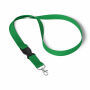 Afneembare polyester lanyard in Pantone-kleur met zeefdruk en metalen karabijnhaak Afneembare polyester lanyard in Pantone-kleur met zeefdruk en metalen karabijnhaak