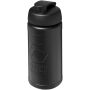 Baseline Rise 500 ml drinkfles met klapdeksel - Zwart/Zwart