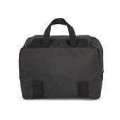 Gerecycleerde toilettas met dubbel vak Black One Size