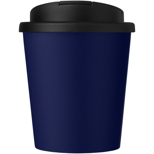 Americano® Espresso 250 ml recycled tumbler with spill-proof lid - Blue/Solid black